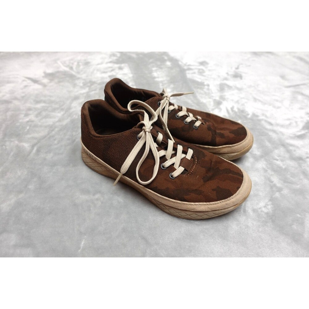 NOBULL Women's Size 9.5 Men's 8 Brown Camo Canvas Trainer Shoes Sneakers